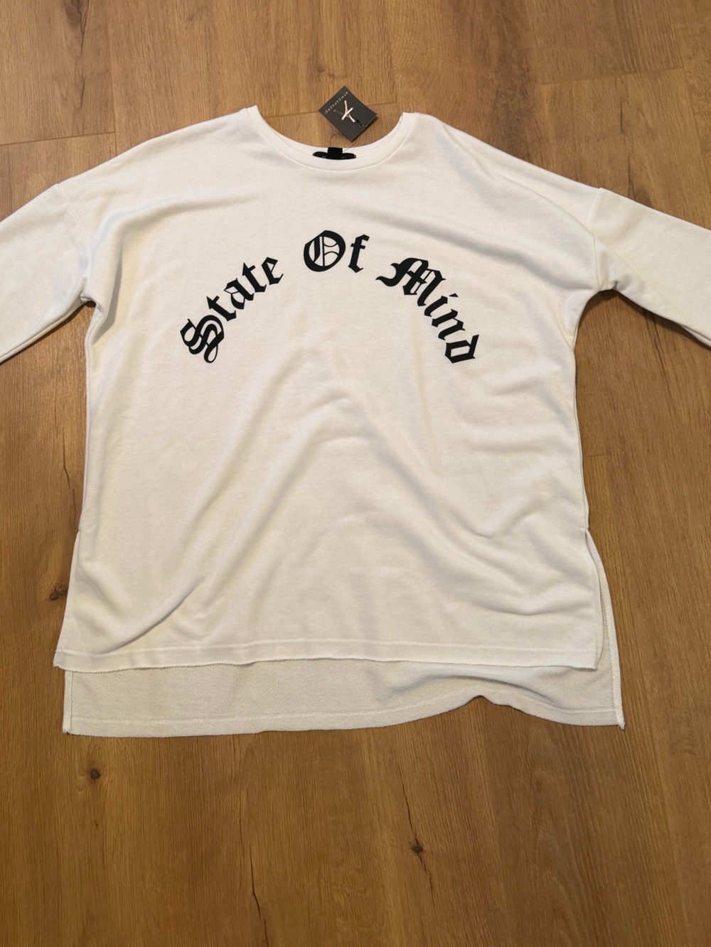 State Of Mind White Long-Sleeve Shirt